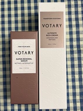 Votary Super Renewal Serum & Ultimate Rich Cream - Full size